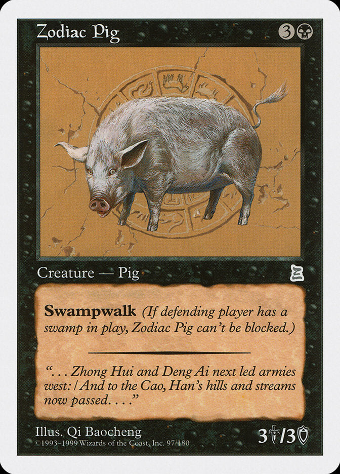 Zodiac Pig 97 (Portal Three Kingdoms)  | Good Games Adelaide SA