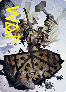 Estwald Shieldbasher Art Card (Gold-Stamped Signature) [Innistrad: Crimson Vow Art Series] | Good Games Adelaide SA