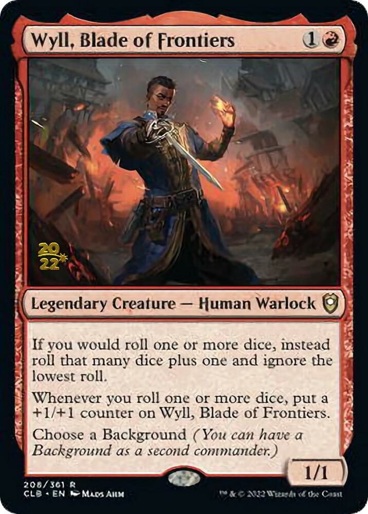 Wyll Blade of Frontiers 208 (Prerelease Cards)  - Foil | Good Games Adelaide SA