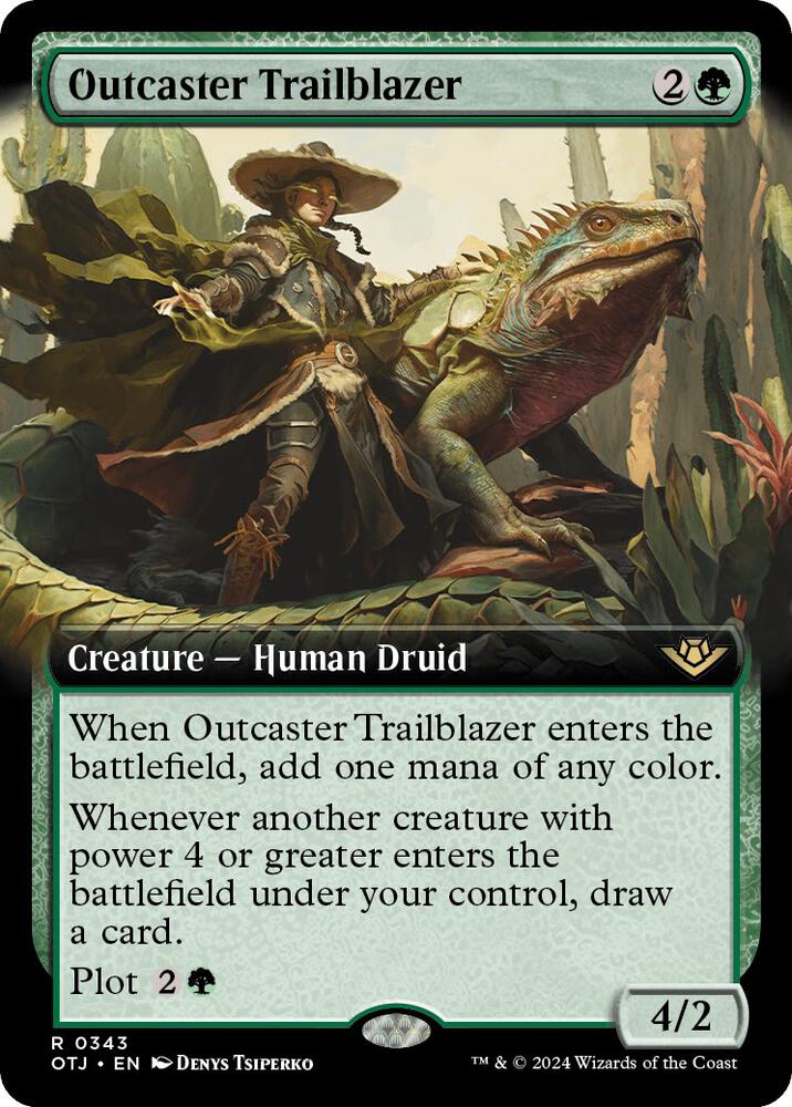 Outcaster Trailblazer 343 (Outlaws of Thunder Junction)  - Foil | Good Games Adelaide SA
