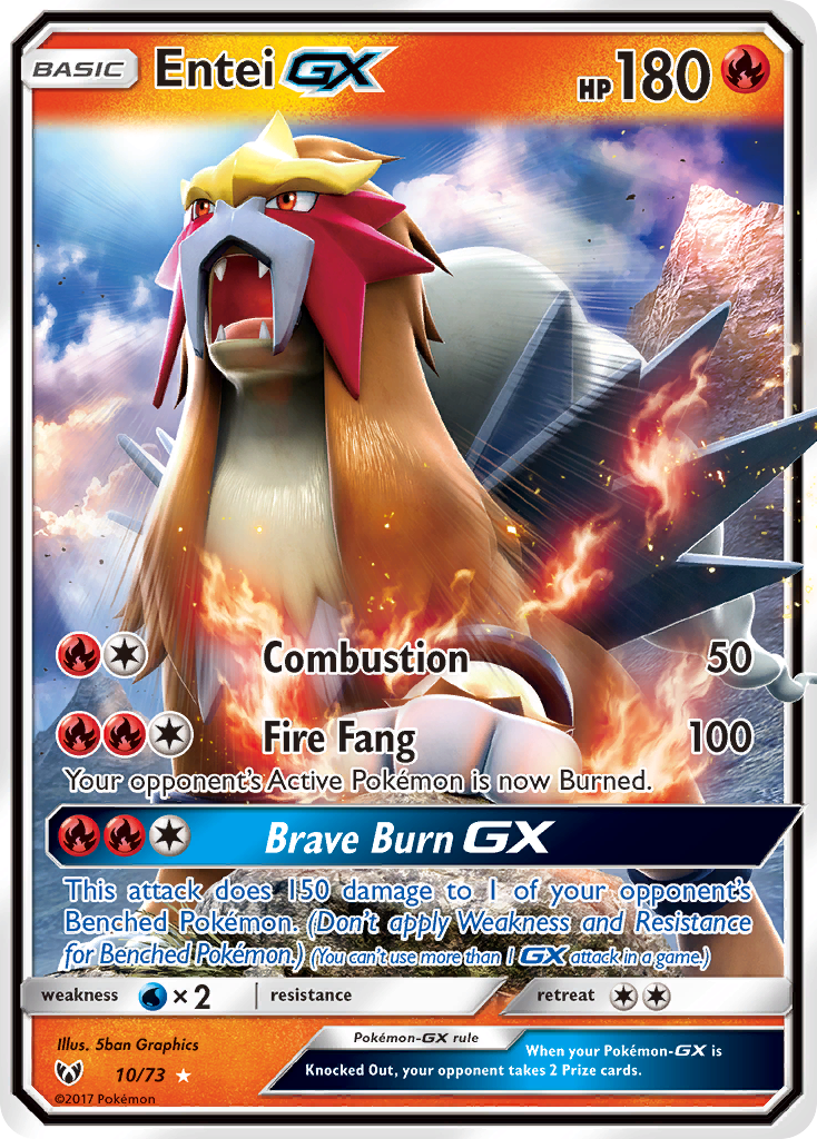 Entei GX (10/73) [Sun & Moon: Shining Legends] | Good Games Adelaide SA