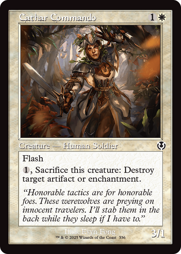 Cathar Commando (Retro Frame) [Innistrad Remastered] | Good Games Adelaide SA