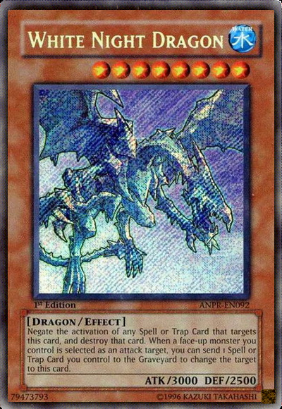 White Night Dragon [ANPR-EN092] Secret Rare | Good Games Adelaide SA