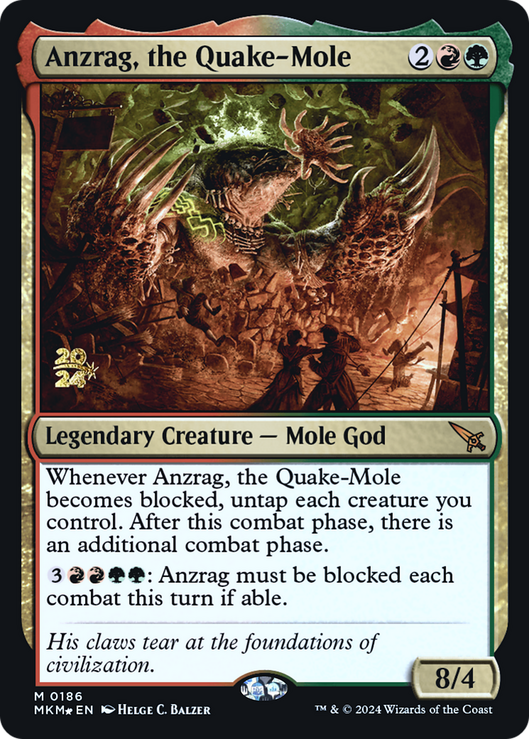 Anzrag, the Quake-Mole [Murders at Karlov Manor Prerelease Promos] | Good Games Adelaide SA