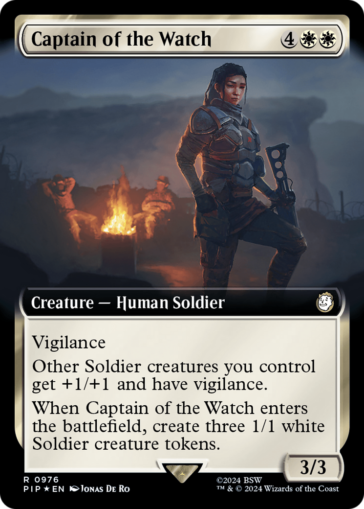 Captain of the Watch (Extended Art) (Surge Foil) [Fallout] | Good Games Adelaide SA