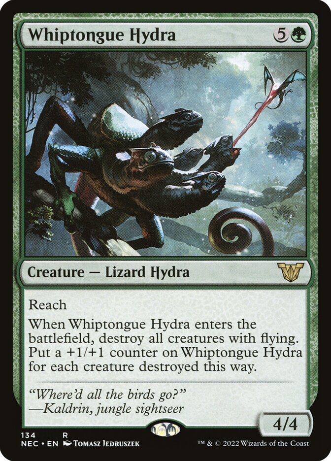 Whiptongue Hydra 134 (Commander: Kamigawa: Neon Dynasty)  | Good Games Adelaide SA