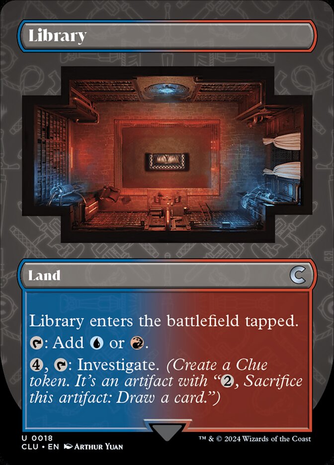 Library 18 (Ravnica: Clue Edition)  - Borderless | Good Games Adelaide SA