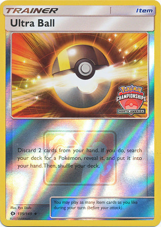 Ultra Ball (135/149) (NA Championship Promo) [Sun & Moon: Base Set] | Good Games Adelaide SA