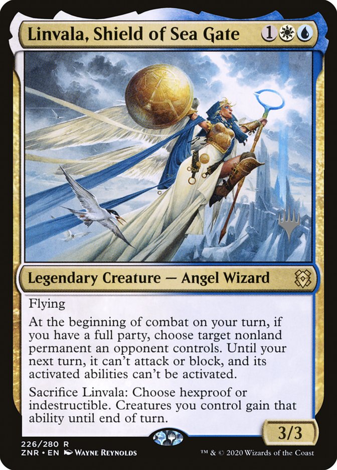 Linvala, Shield of Sea Gate (Promo Pack) [Zendikar Rising Promos] | Good Games Adelaide SA