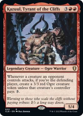 Kazuul Tyrant of the Cliffs 800 (Commander Legends: Battle for Baldur's Gate)  | Good Games Adelaide SA