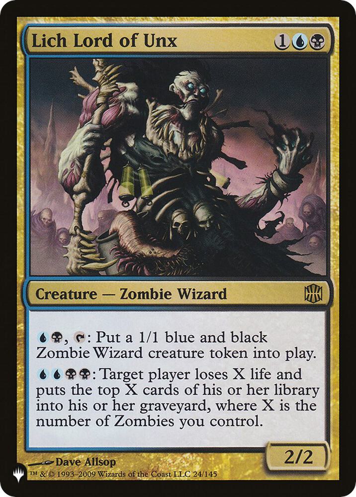 Lich Lord of Unx 24/145 (The List Reprints)  | Good Games Adelaide SA
