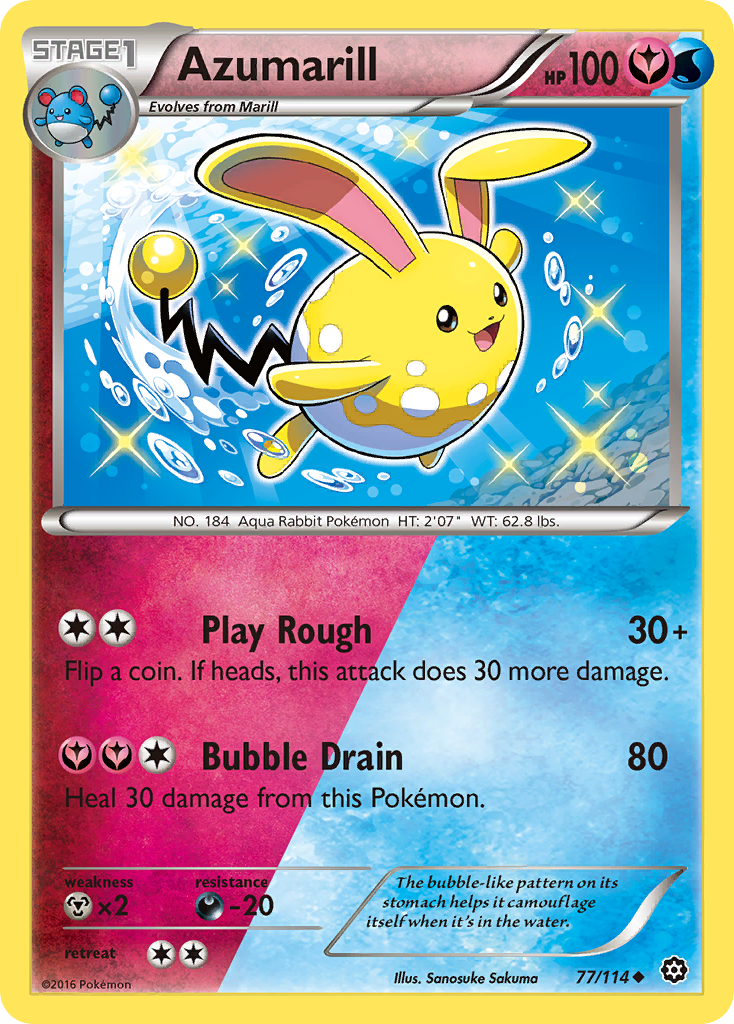 Azumarill (77/114) [XY: Steam Siege] | Good Games Adelaide SA