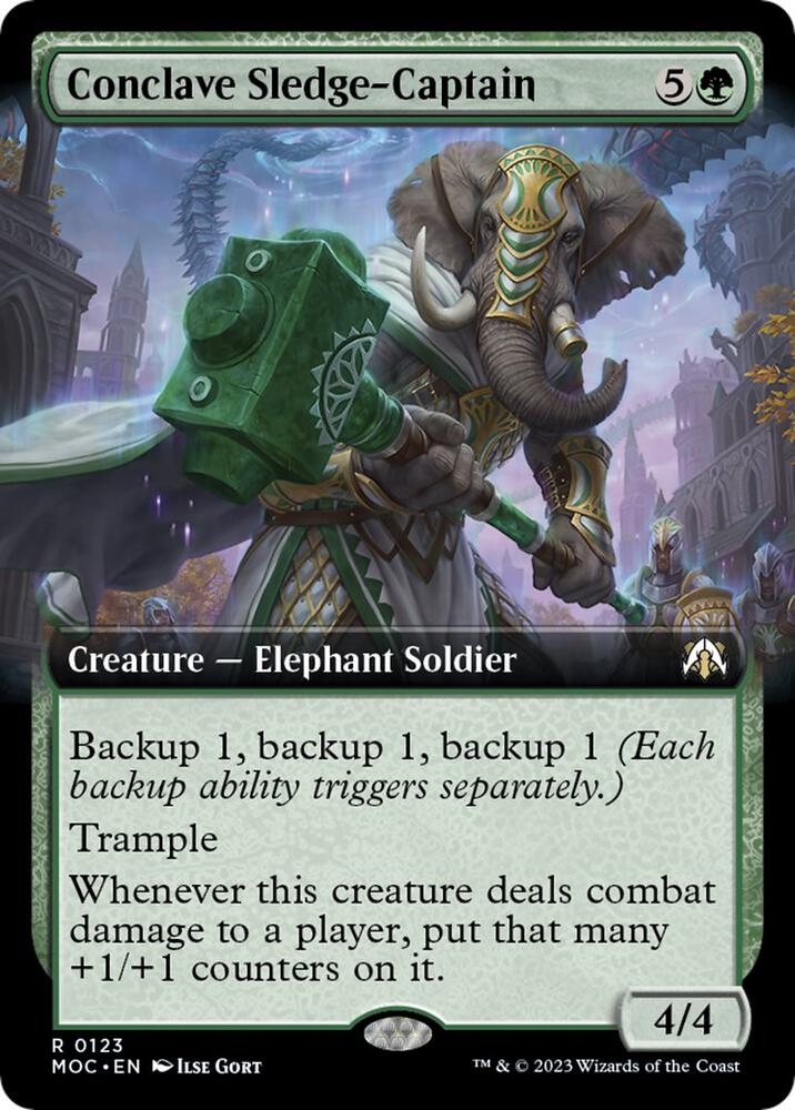Conclave Sledge-Captain 123 (Commander: March of the Machine)  - Extended Art | Good Games Adelaide SA