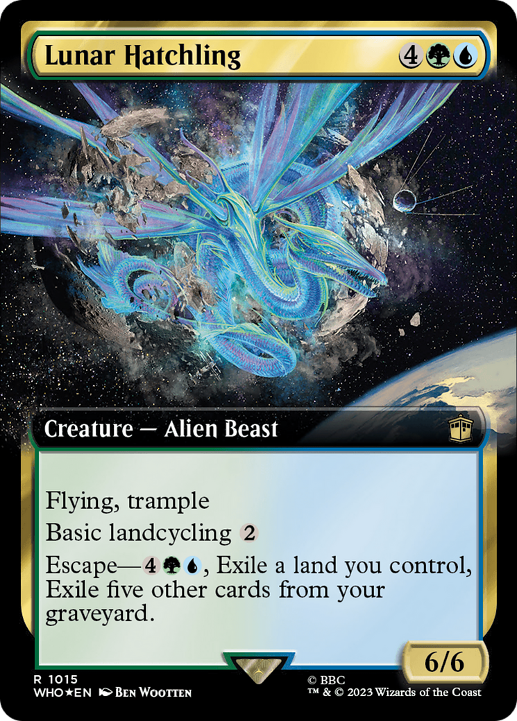 Lunar Hatchling (Extended Art) (Surge Foil) [Doctor Who] | Good Games Adelaide SA
