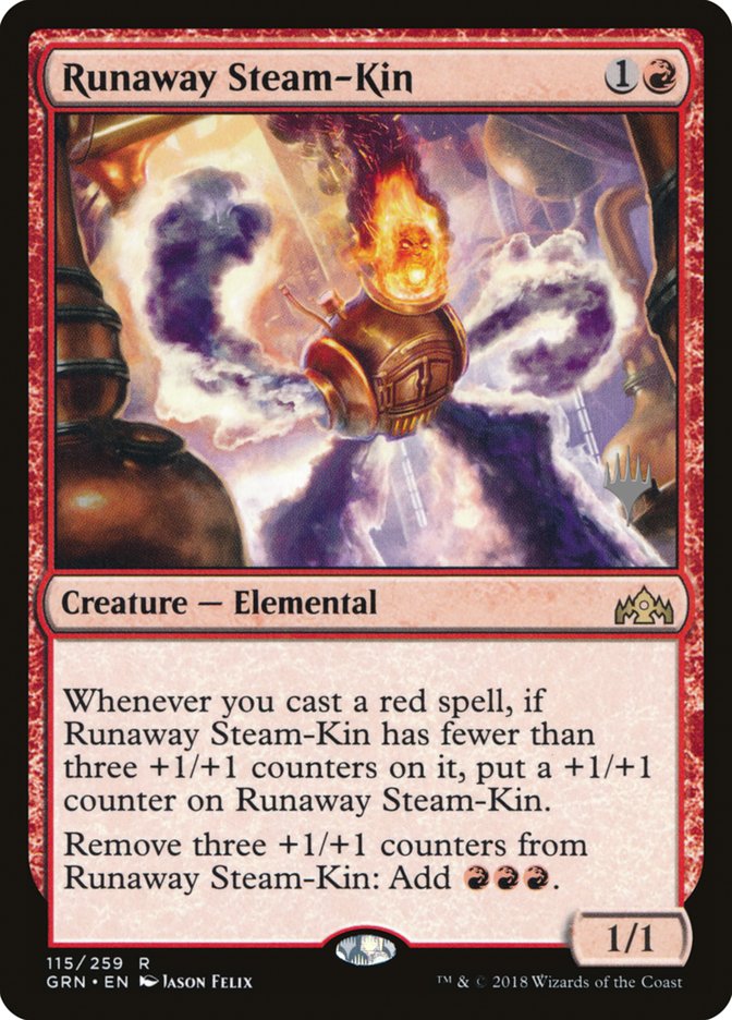 Runaway Steam-Kin [Guilds of Ravnica Promos] | Good Games Adelaide SA