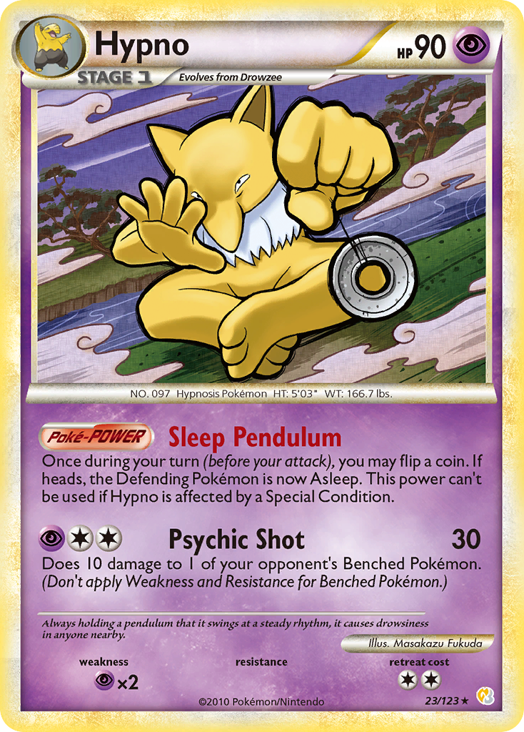 Hypno (23/123) [HeartGold & SoulSilver: Base Set] | Good Games Adelaide SA