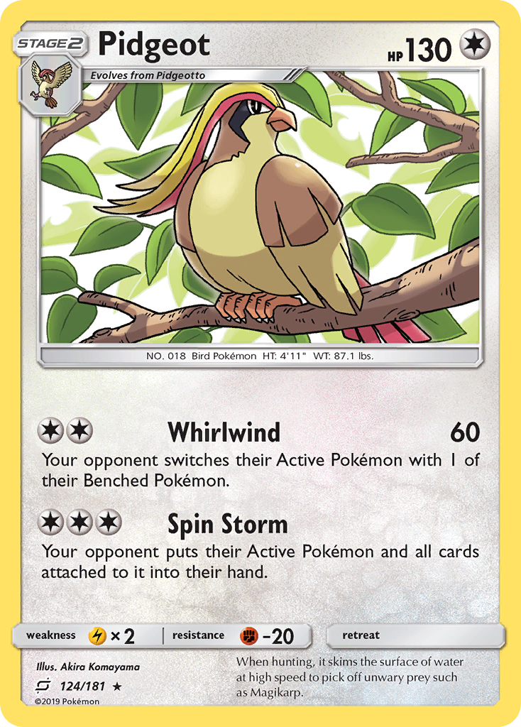 Pidgeot (124/181) [Sun & Moon: Team Up] | Good Games Adelaide SA