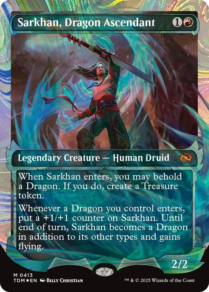 Sarkhan, Dragon Ascendant 413 (Tarkir: Dragonstorm)  - Foil | Good Games Adelaide SA
