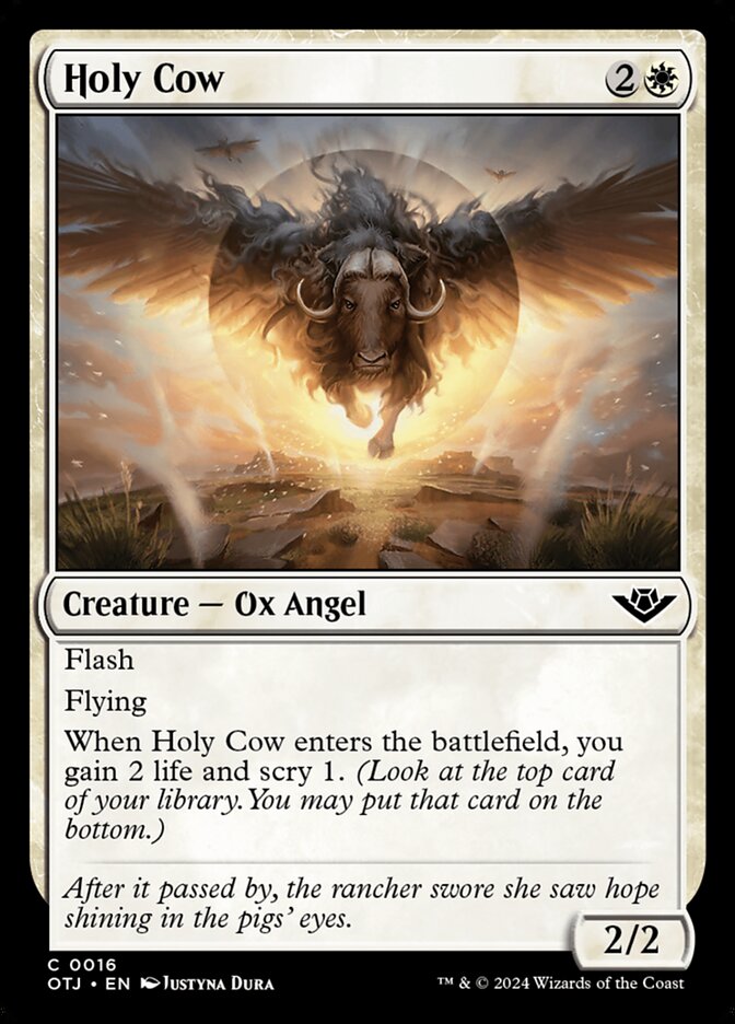 Holy Cow 16 (Outlaws of Thunder Junction)  - Foil | Good Games Adelaide SA