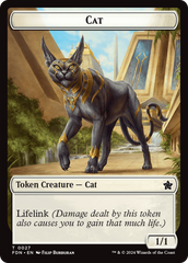 Cat (0027) // Phyrexian Goblin Double-Sided Token [Foundations Tokens] | Good Games Adelaide SA
