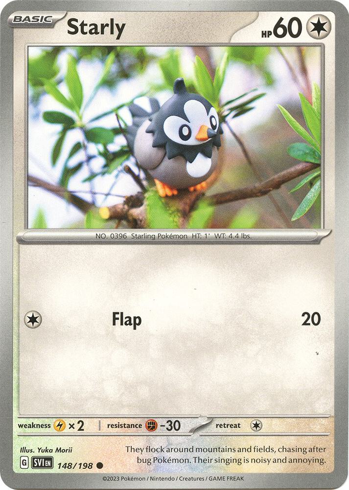 Starly 148/198 (SV01: Scarlet & Violet Base Set)  | Good Games Adelaide SA