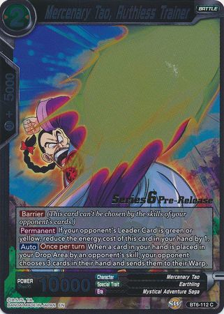 Mercenary Tao, Ruthless Trainer (Destroyer Kings) [BT6-112_PR] | Good Games Adelaide SA