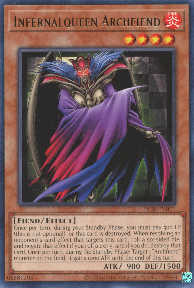 Infernalqueen Archfiend [DCR-EN071] Rare | Good Games Adelaide SA