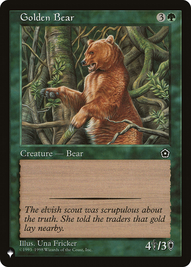 Golden Bear [The List Reprints] | Good Games Adelaide SA