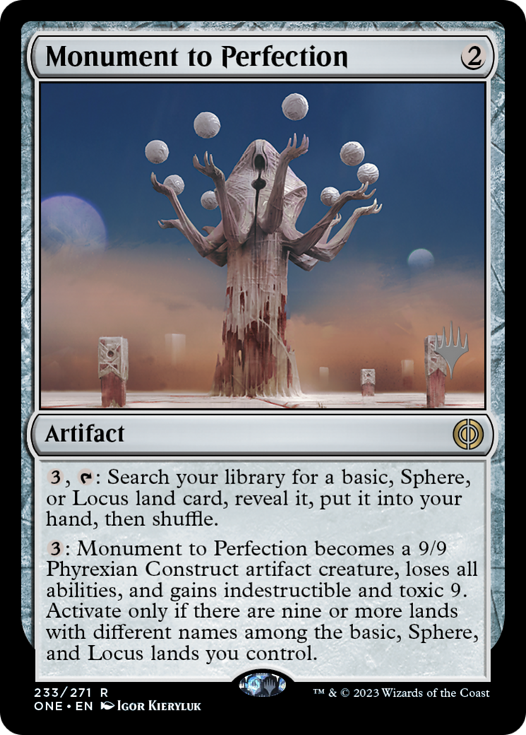 Monument to Perfection (Promo Pack) [Phyrexia: All Will Be One Promos] | Good Games Adelaide SA