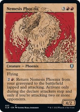 Nemesis Phoenix Showcase 403 (Commander Legends: Battle for Baldur's Gate)  - Foil | Good Games Adelaide SA