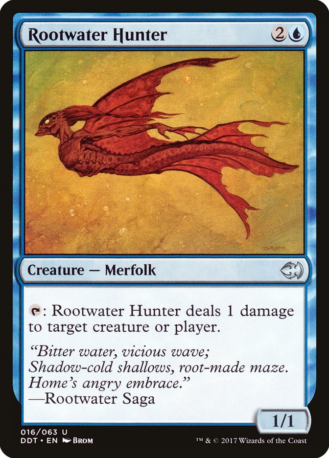 Rootwater Hunter 16 (Duel Decks: Merfolk vs. Goblins)  | Good Games Adelaide SA