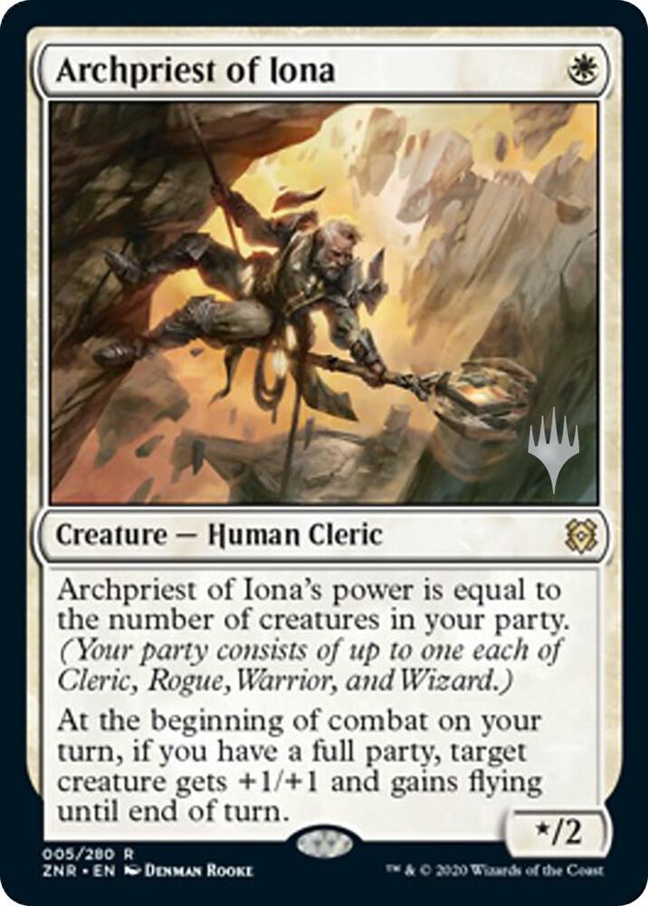Archpriest of Iona 5 (Promo Pack: Zendikar Rising)  - Foil | Good Games Adelaide SA