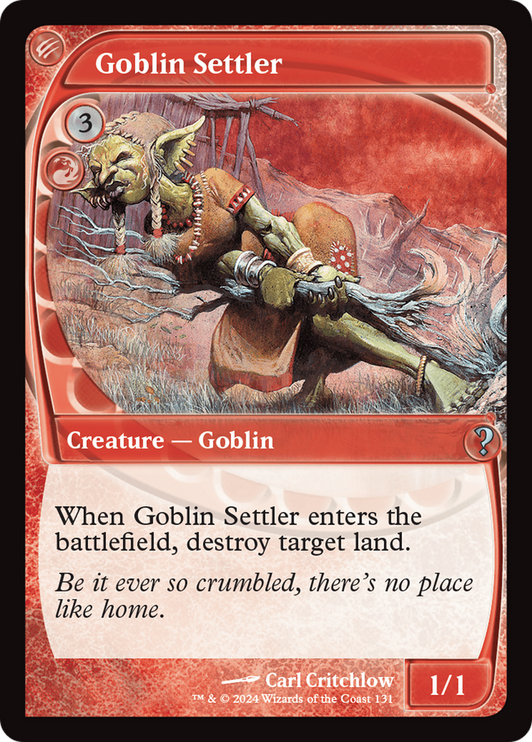 Goblin Settler (Future Sight) [Mystery Booster 2] | Good Games Adelaide SA