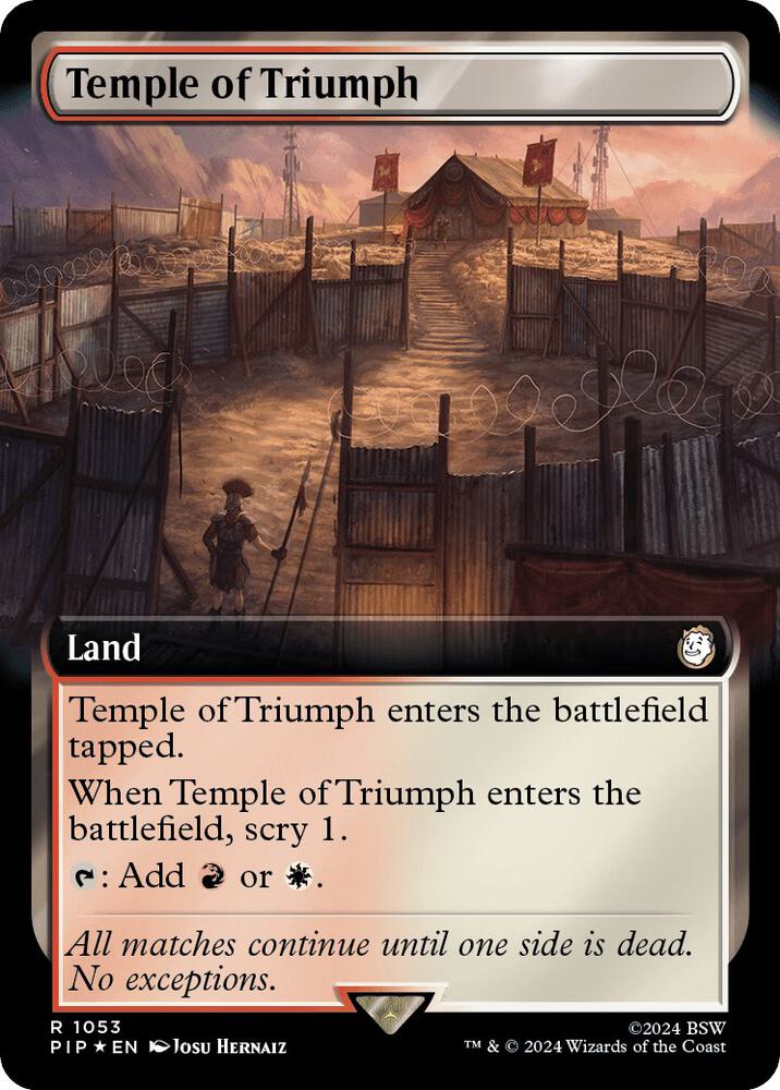 Temple of Triumph 1053 (Universes Beyond: Fallout)  - Foil | Good Games Adelaide SA