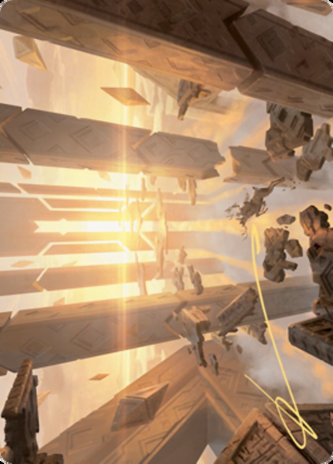 Skyclave Basilica Art Card (Gold-Stamped Signature) [Zendikar Rising Art Series] | Good Games Adelaide SA