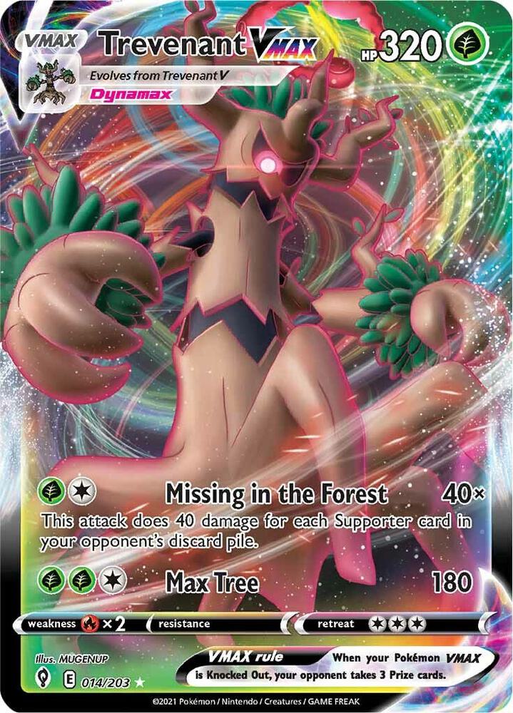 Trevenant VMAX 014/203 (SWSH07: Evolving Skies)  - Holofoil | Good Games Adelaide SA