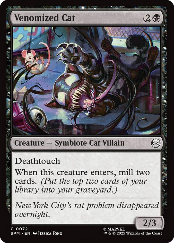 Venomized Cat 72 (Marvel's Spider-Man)  - Foil | Good Games Adelaide SA