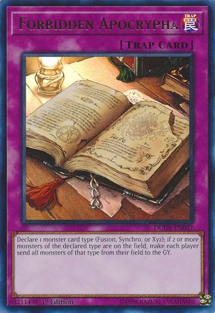 Forbidden Apocrypha [DUDE-EN047] Ultra Rare | Good Games Adelaide SA