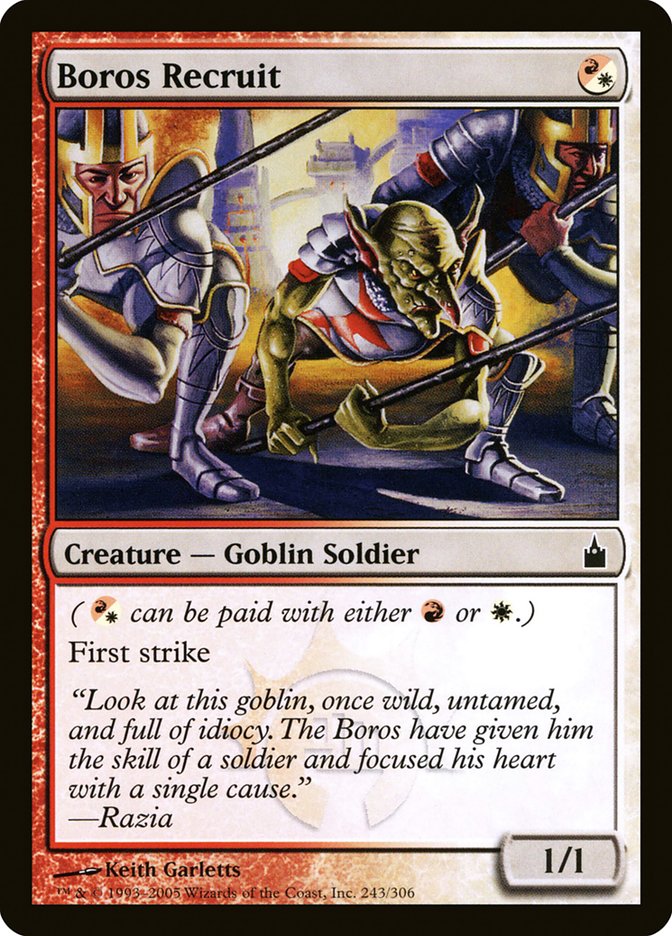 Boros Recruit 243/306 (Ravnica: City of Guilds)  - Foil | Good Games Adelaide SA