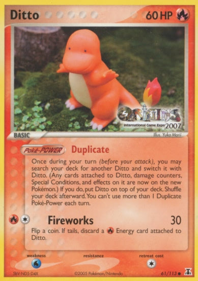 Ditto (61/113) (Origins Game Fair 2007) [EX: Delta Species] | Good Games Adelaide SA