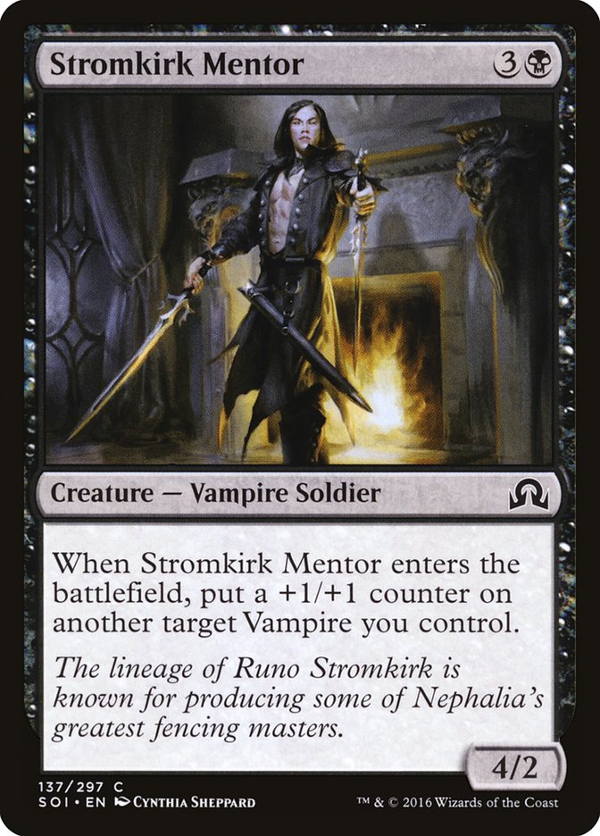 Stromkirk Mentor 137 (Shadows over Innistrad)  - Foil | Good Games Adelaide SA