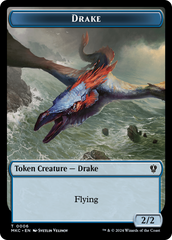 Drake // Cat Double-Sided Token [Murders at Karlov Manor Commander Tokens] | Good Games Adelaide SA