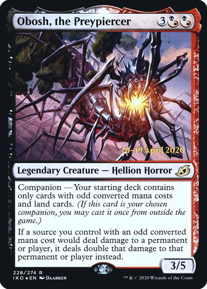 Obosh the Preypiercer 228 (Prerelease Cards)  - Foil | Good Games Adelaide SA