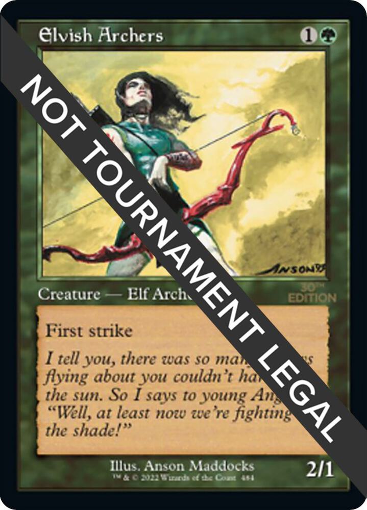 Elvish Archers Retro Frame 484/594 (30th Anniversary Edition)  | Good Games Adelaide SA