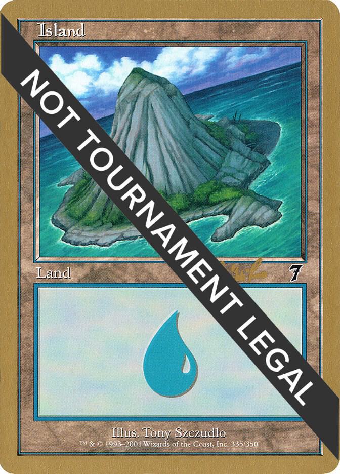 Island 335 2002 Carlos Romao 7ED  (World Championship Decks)  | Good Games Adelaide SA