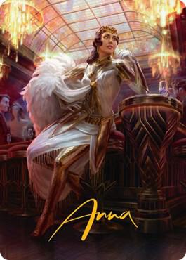 Elspeth Resplendent Art Card 3 81 Gold Stamped Signature 3 (Art Series: Streets of New Capenna)  | Good Games Adelaide SA