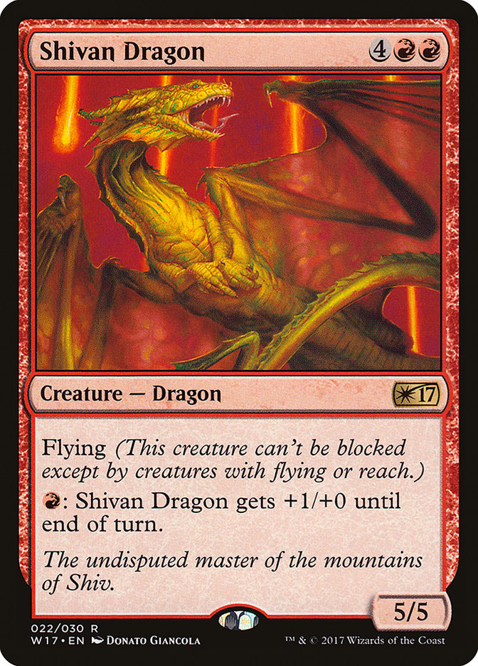 Shivan Dragon [Welcome Deck 2017] | Good Games Adelaide SA