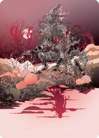 Arlinn, the Moon's Fury 2 Art Card [Innistrad: Midnight Hunt Art Series] | Good Games Adelaide SA