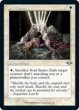 Soul Snare Retro Frame Foil Etched 387 (Modern Horizons 2)  - Foil | Good Games Adelaide SA