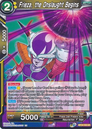 Frieza, the Onslaught Begins [BT12-102] | Good Games Adelaide SA